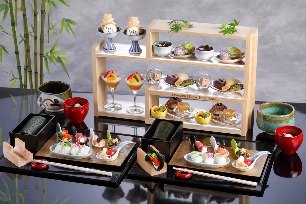 初夏の和アフタヌーンティー全体像