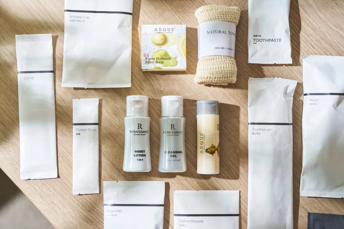 FSC認証紙を使用した環境に優しいアメニティパッケージ