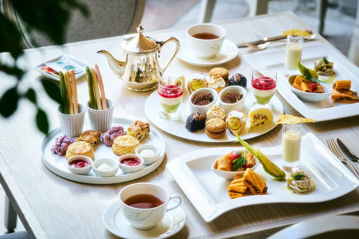 ホテルオークラ東京ベイのイタリアンアフタヌーンティー全景