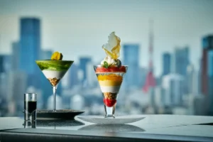品川プリンスホテルの最上階で味わう大人の「〆パフェ」！絶景夜景と楽しむ抹茶と柑橘の至福