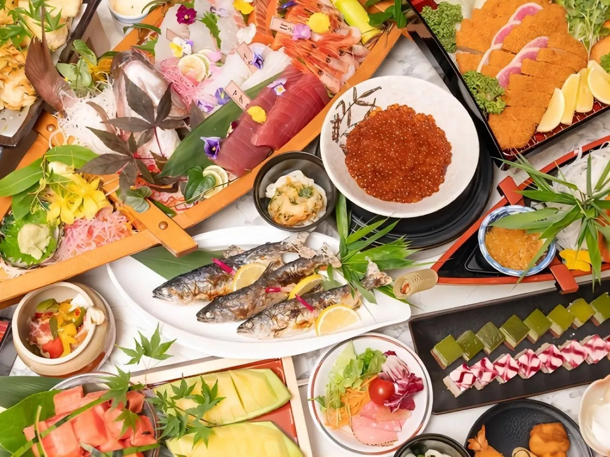 瀬戸内の海の幸をふんだんに使用した豪華な料理の数々