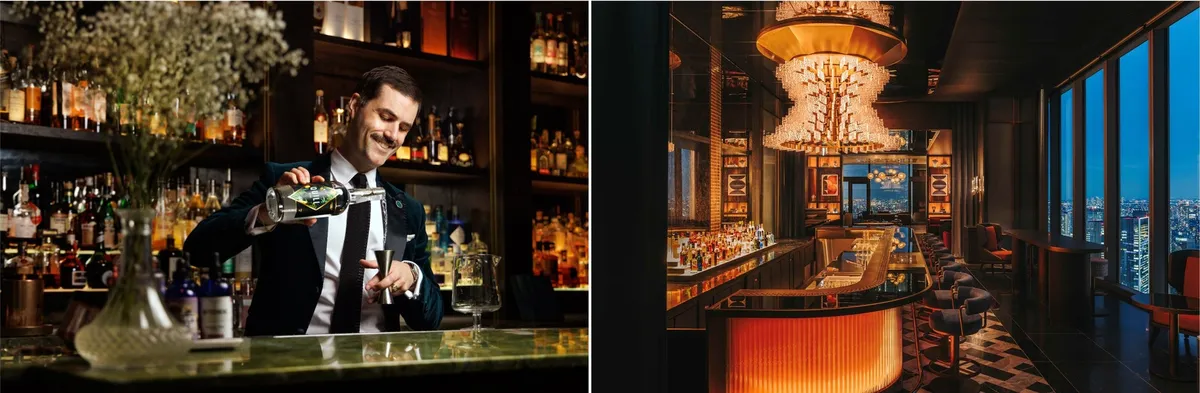 ジェームズ・グラント氏とフェアモント東京のバー「DRIFTWOOD」の店内イメージ