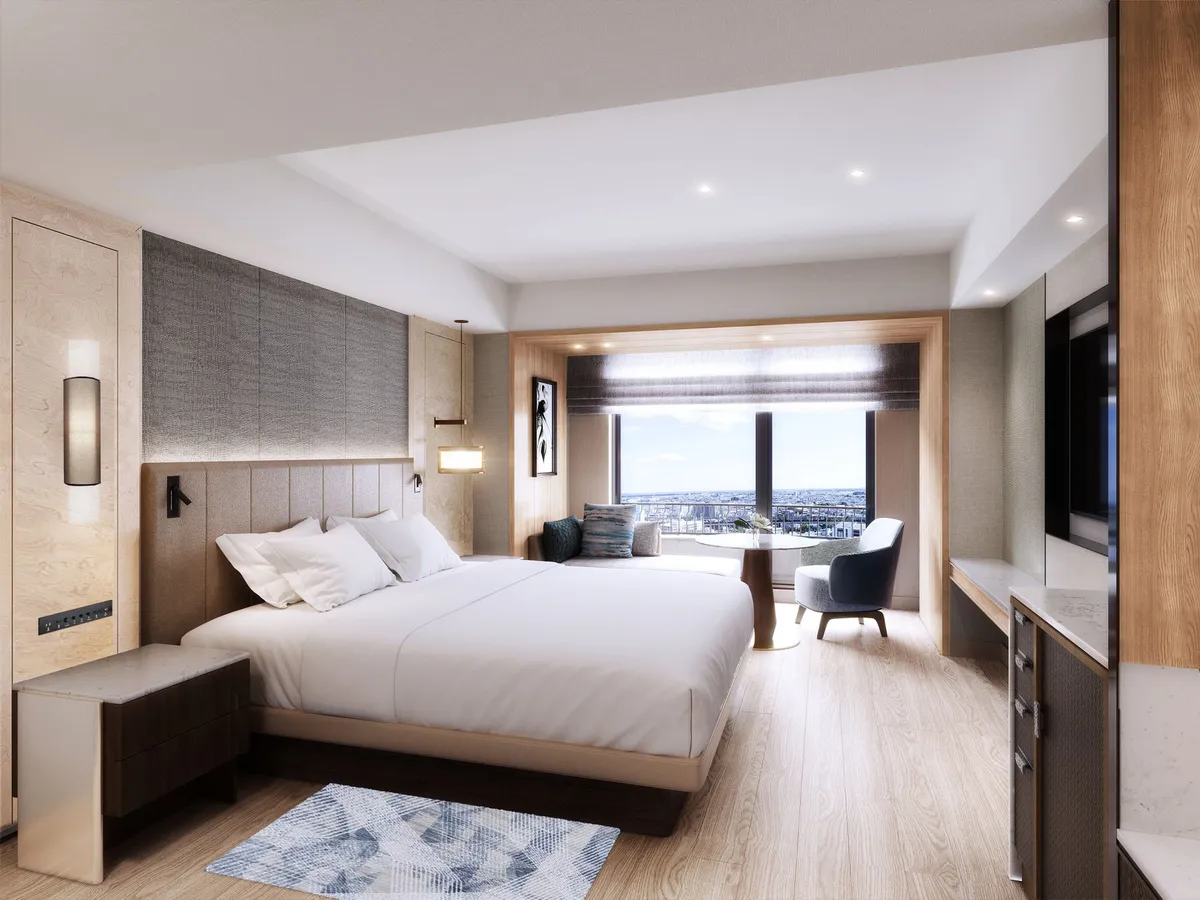 洗練されたデザインが施されたロビーラウンジ