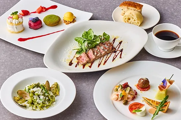 旬の食材をふんだんに使用した彩り豊かなサラダプレート