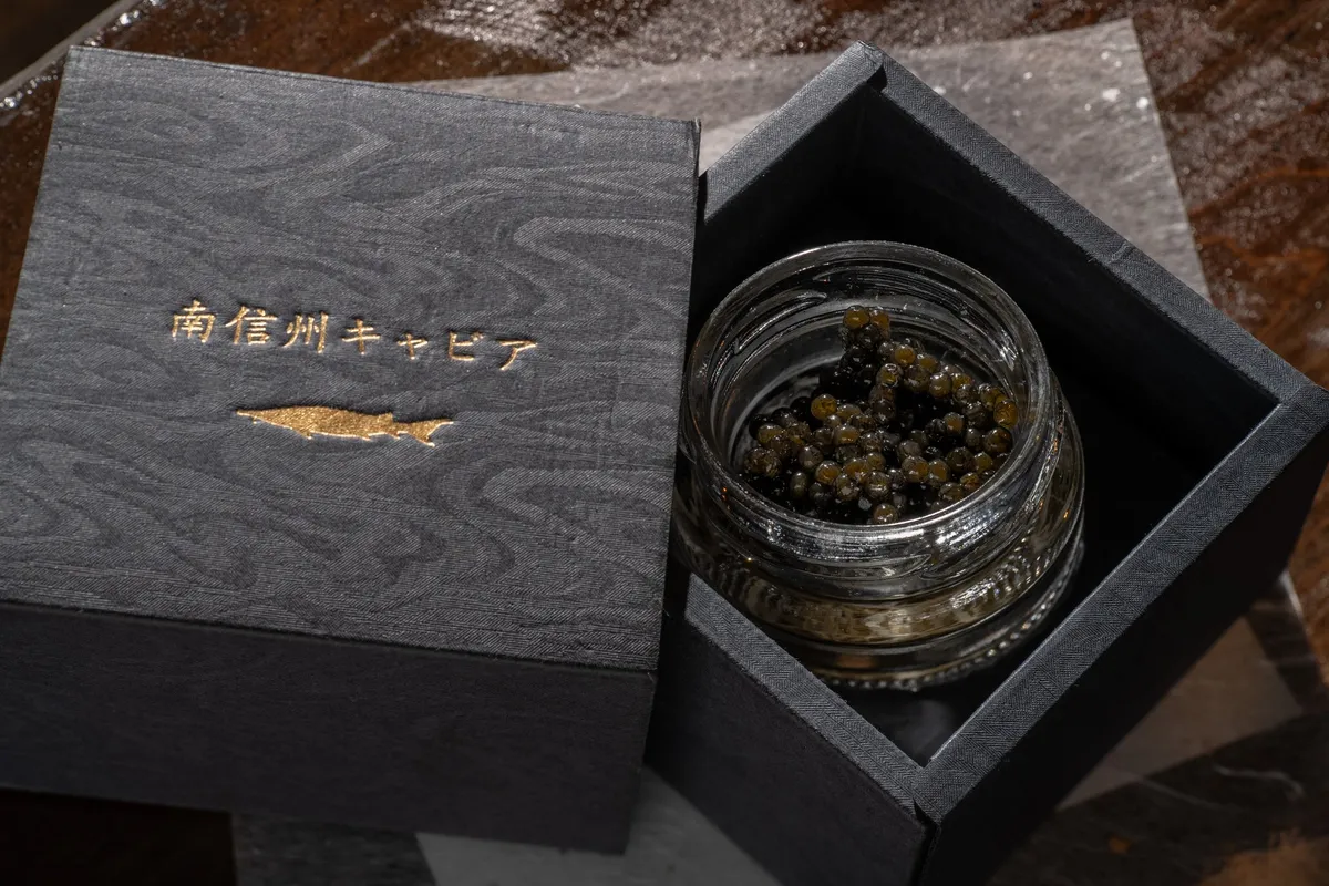 お土産として提供される南信州キャビア