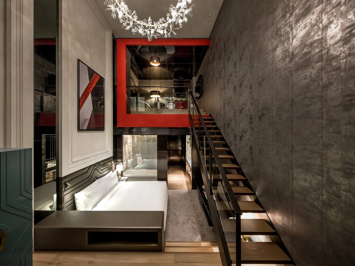 洗練されたデザインの客室