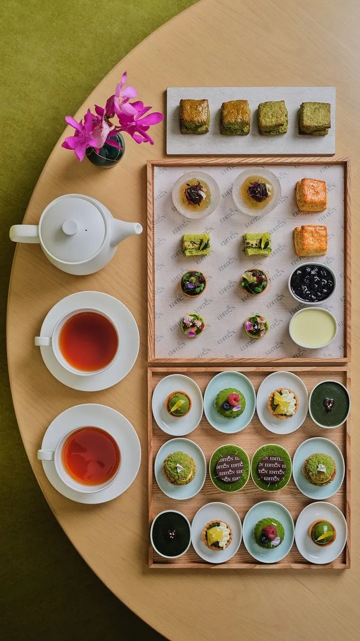 東京エディション銀座のソフィーズ 抹茶 アフタヌーンティーの全景