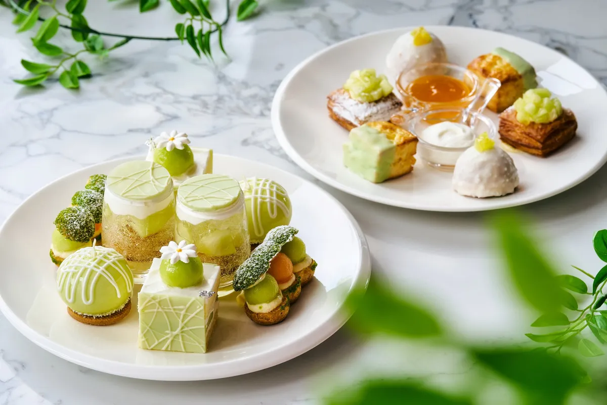 メロンを使用したスイーツ各種