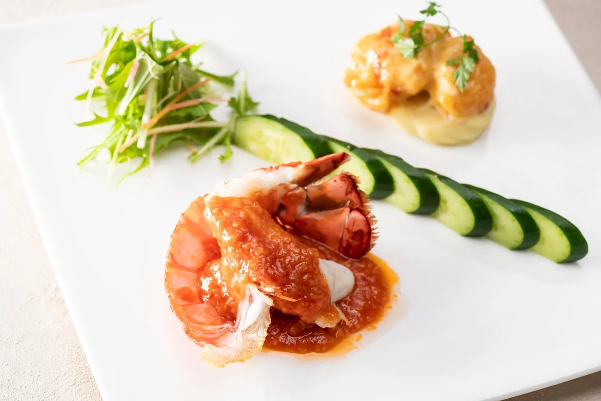 チリソースとマヨネーズのハーフ＆ハーフ