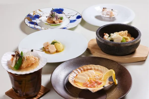 フェアで提供される多彩な帆立料理のラインナップ