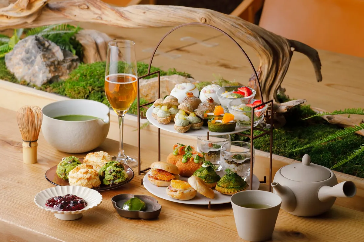 抹茶アフタヌーンティーの全景イメージ