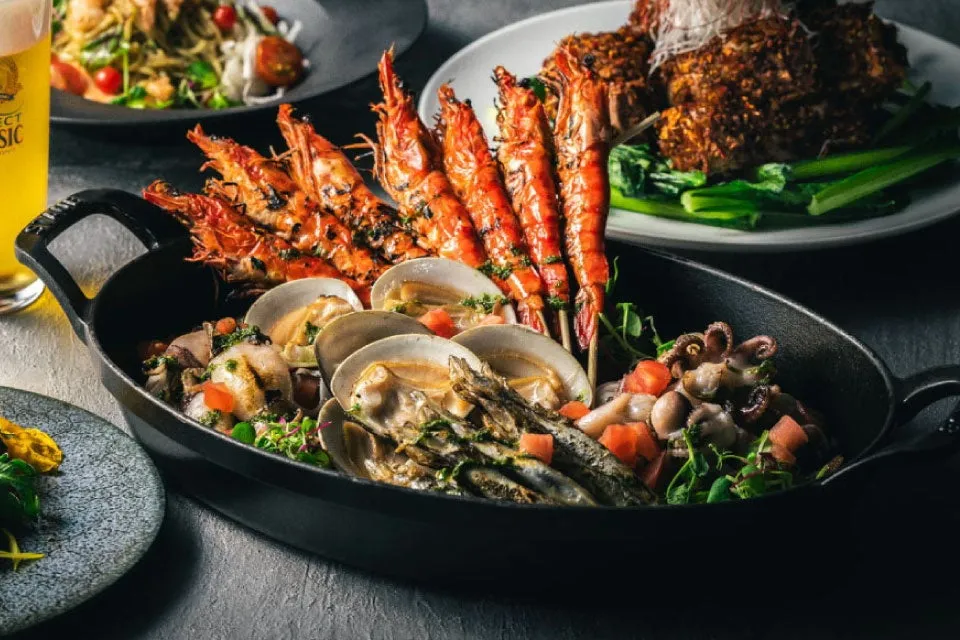 北海道の味覚を楽しめる郷土料理コーナー