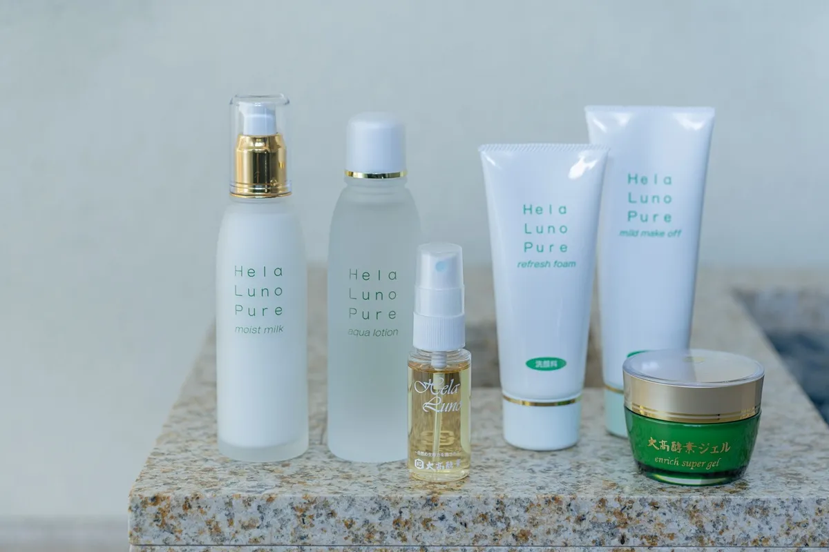 湯上がりに嬉しい大髙酵素監修のスキンケア製品