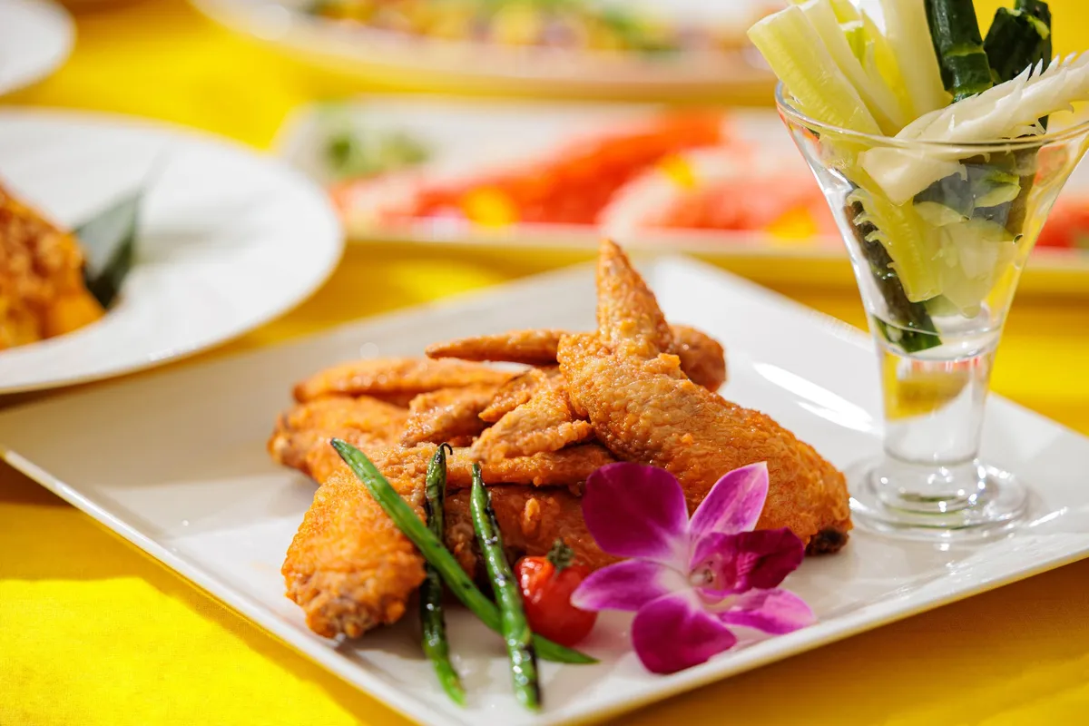 スパイシーなバッファローチキンウィング