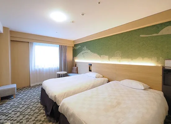 広々としたツインルーム