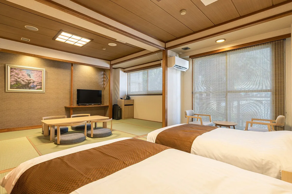 落ち着きのあるモダンな和洋室