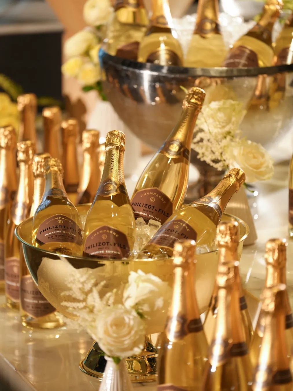 祝祭を彩るシャンパン