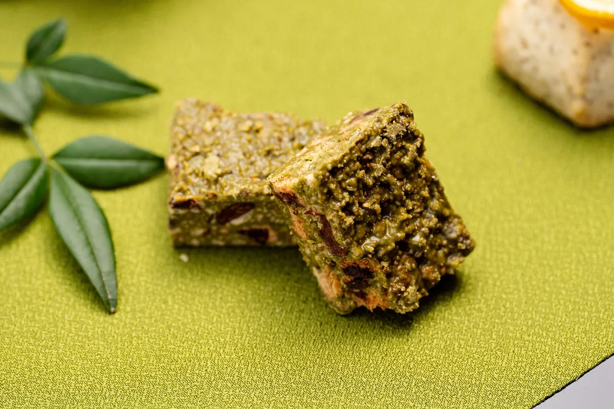 抹茶クランチのアップ