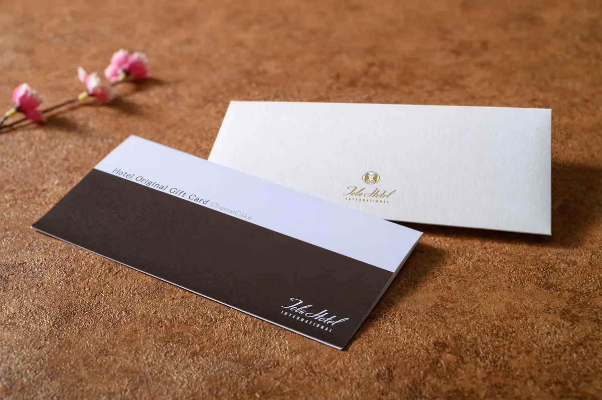 贈り物に最適なホテルオリジナルの宿泊ギフトカード