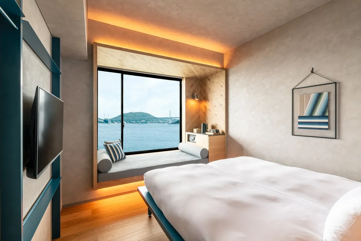 オーシャンビューの客室