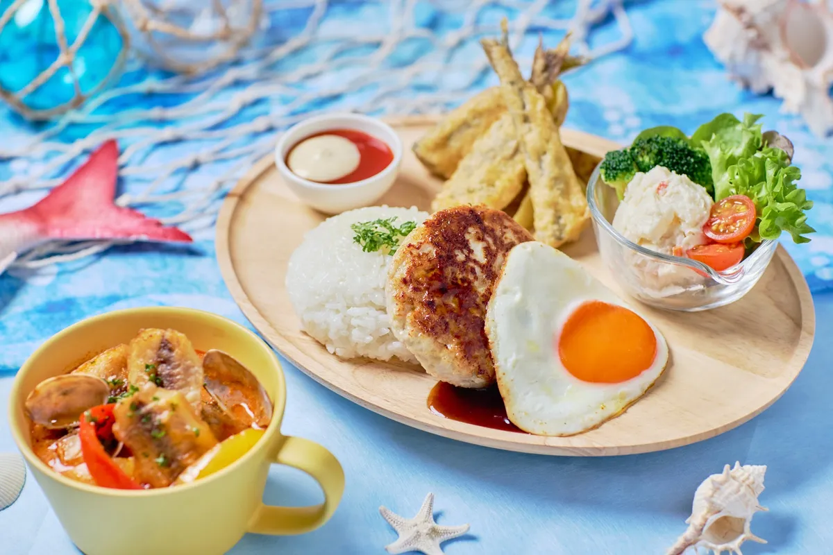 未利用魚を使ったランチプレート