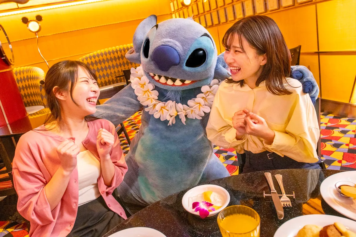 スティッチとのグリーティング