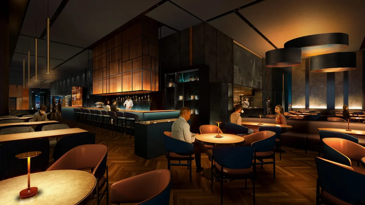 落ち着いた雰囲気のダイニングエリア