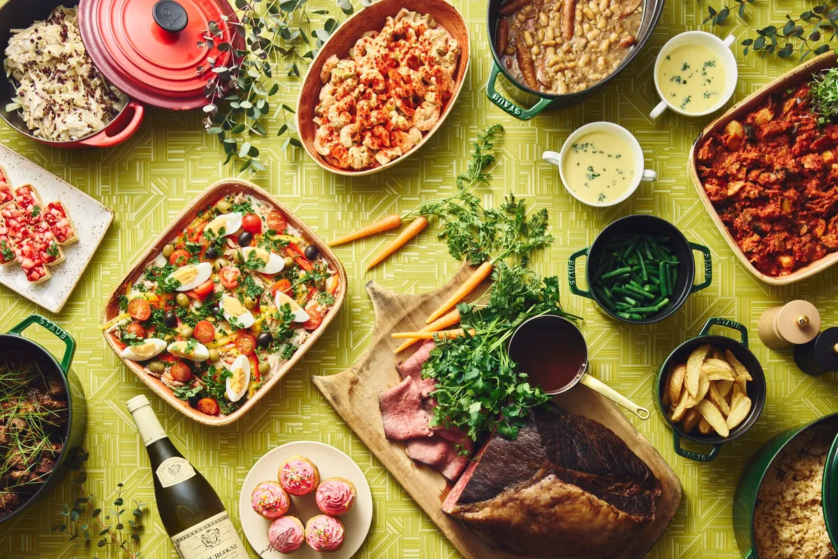 上州牛ローストビーフなど地元の美食が並ぶビュッフェ