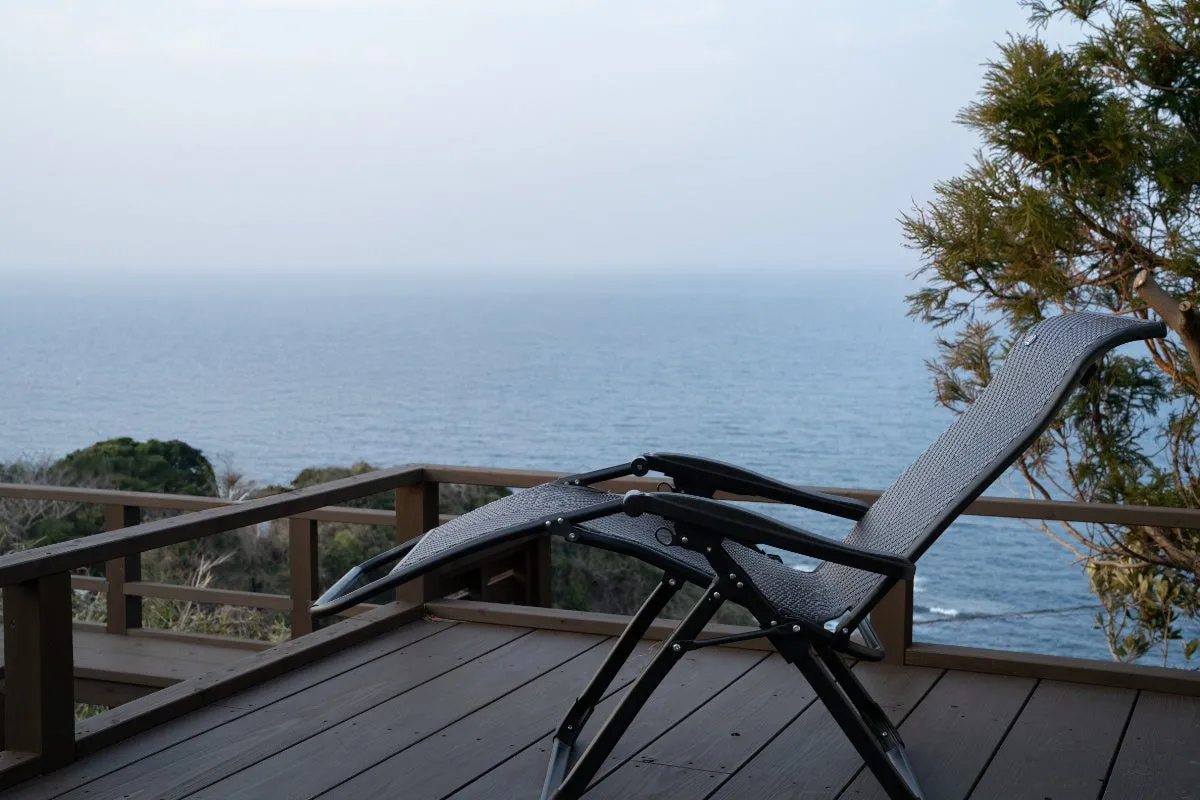 絶景を独り占めする外気浴スペース