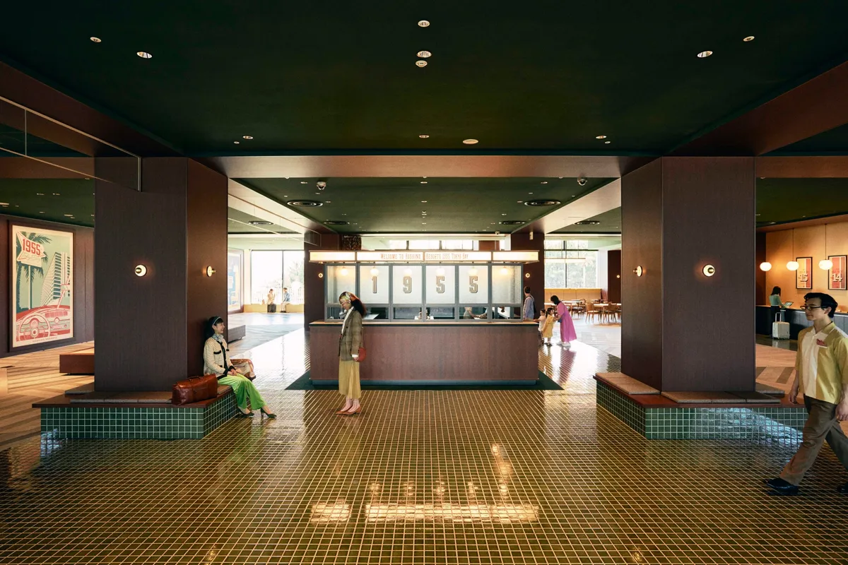 1955 東京ベイ by 星野リゾートのレトロなロビー