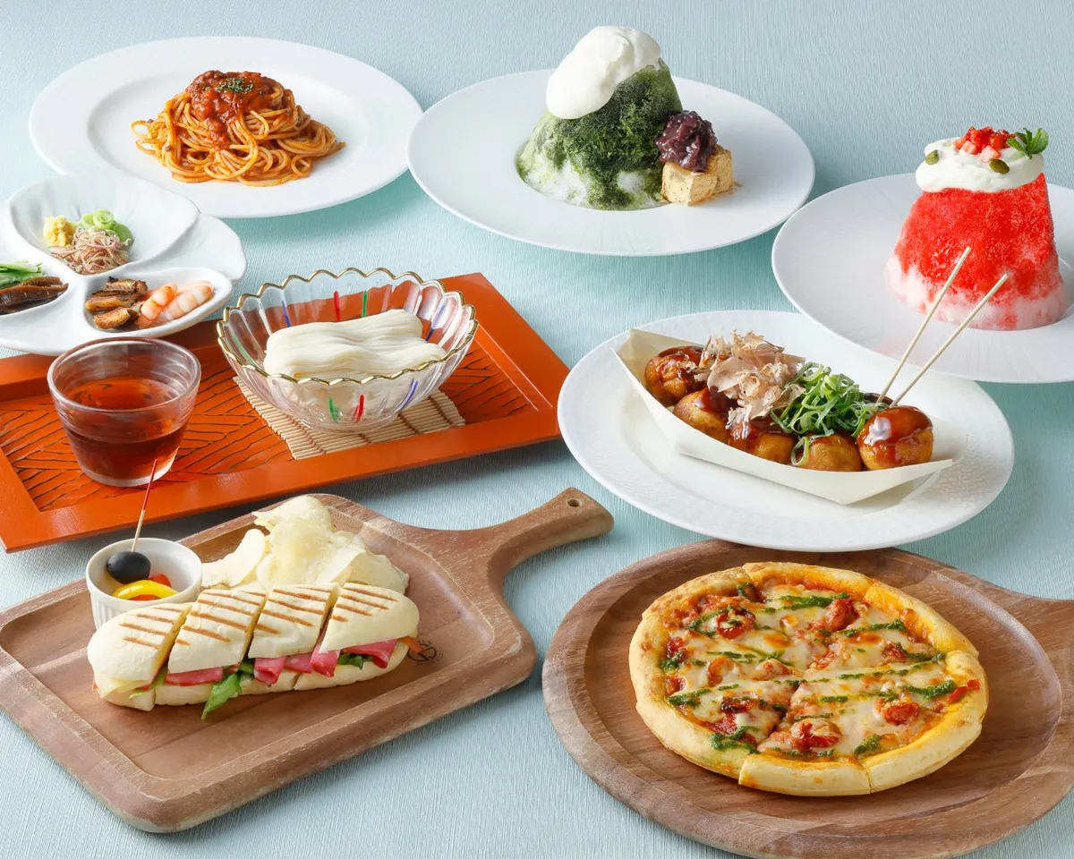 刷新されたプールサイドレストランのメニュー