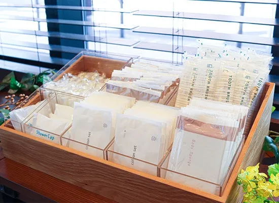 充実のアメニティバー