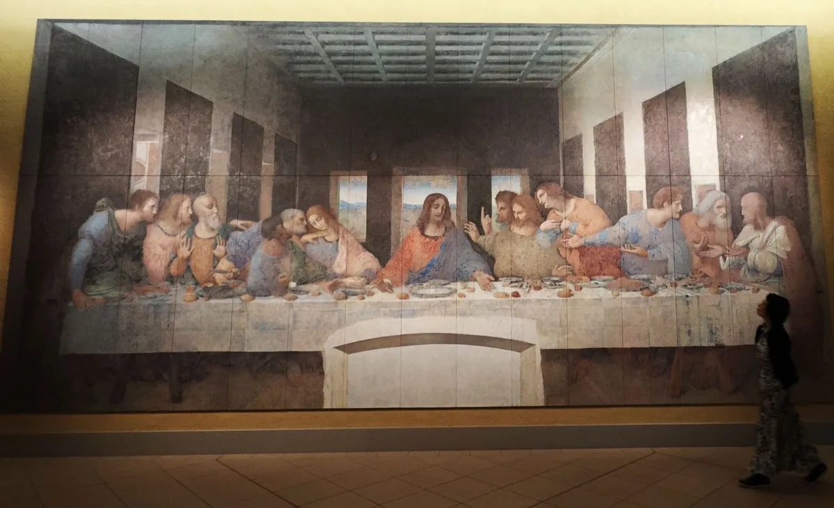 大塚国際美術館にあるレオナルド・ダ・ヴィンチ「最後の晩餐」の陶板名画