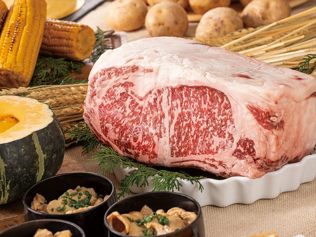 北海道産牛リブロースの大きな塊肉