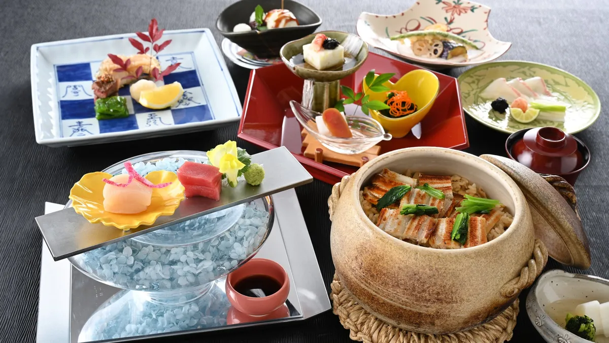 なだ万の穴子釜飯会席