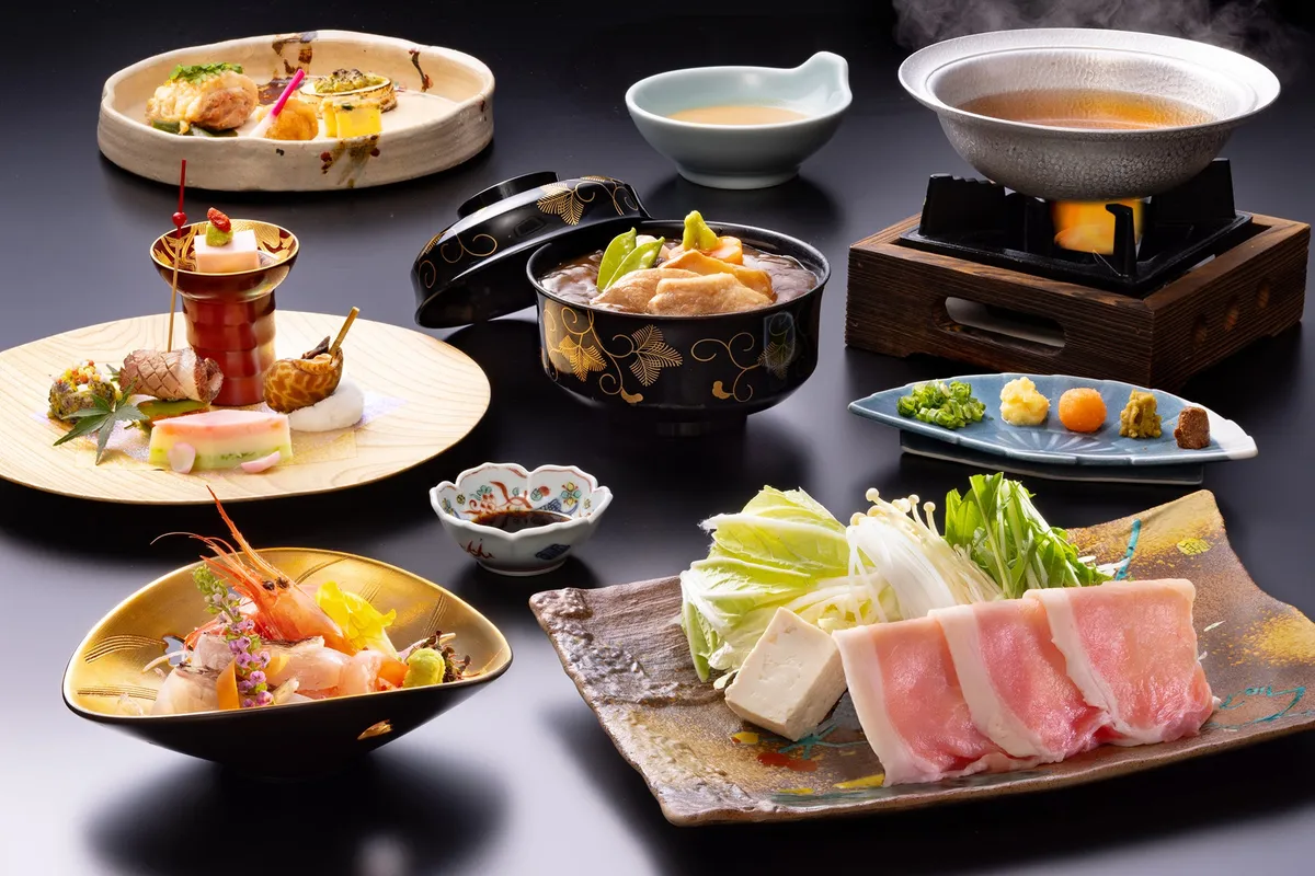 能登豚しゃぶしゃぶの会席料理