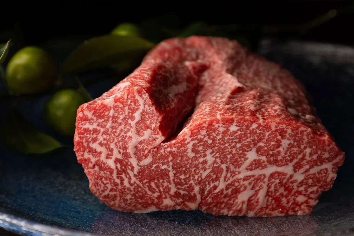 芸術的な霜降りが美しいブランド牛の山城牛