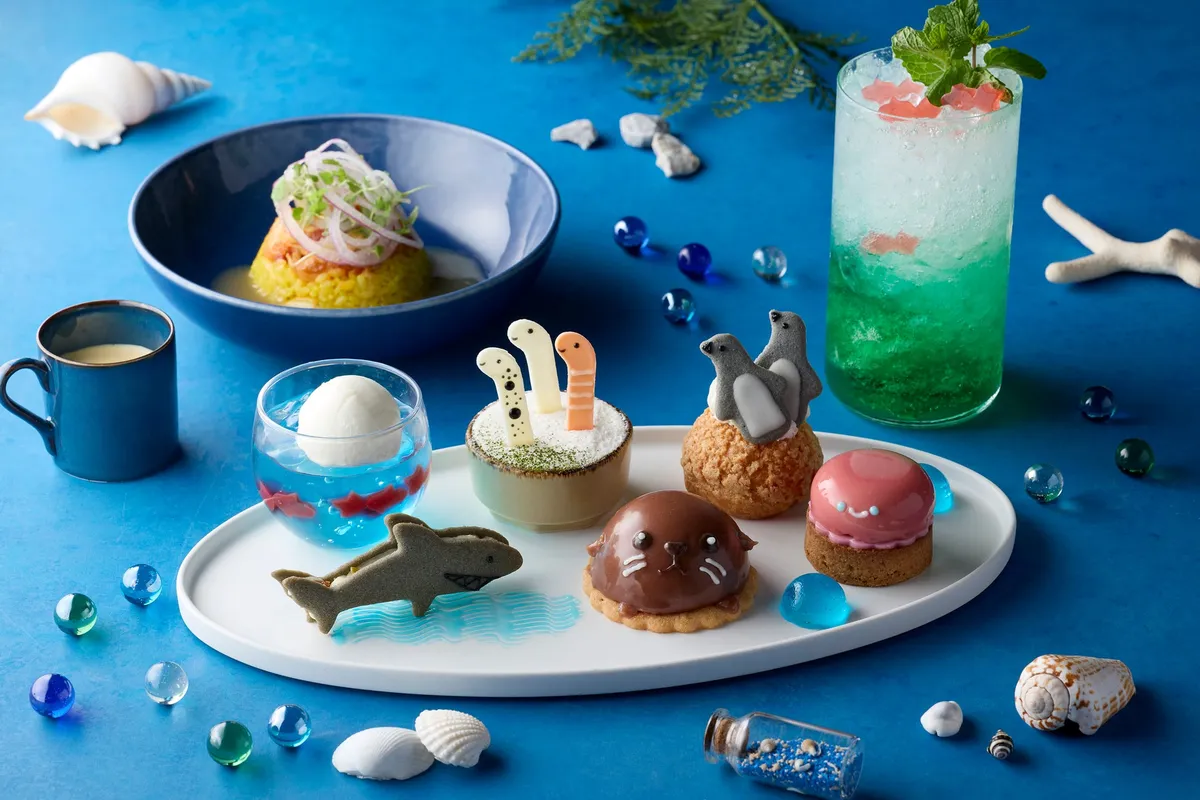 すみだ水族館コラボアフタヌーンティーの全体像
