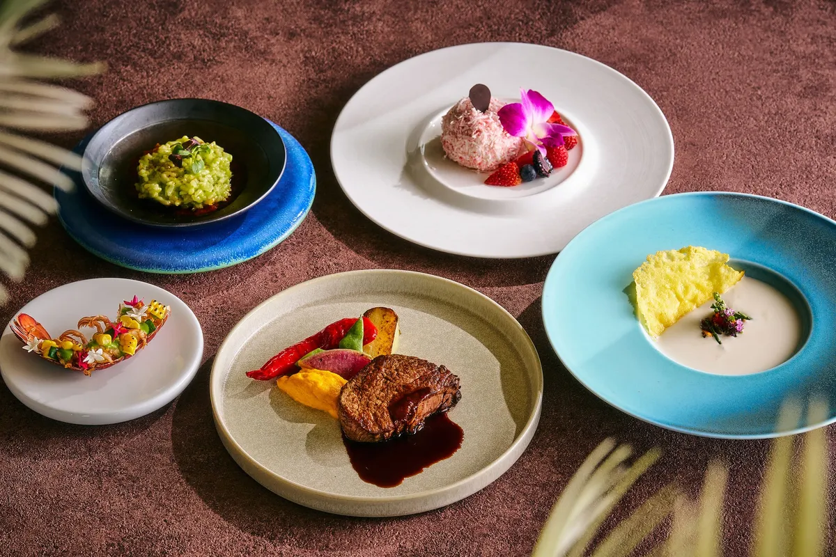 ハワイアンディナーコースの料理