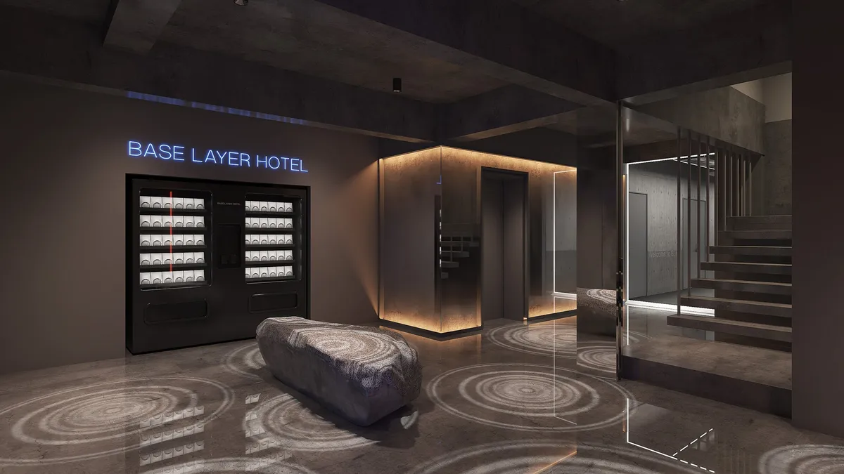 BASE LAYER HOTEL ROPPONGIのロビー内観