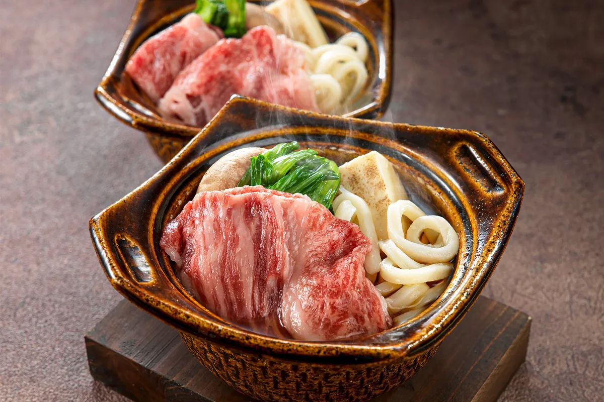 秋薫る 国産牛と松茸のすき焼き